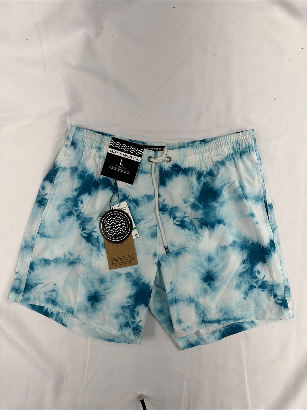 Saturdays New York City Teal Blue Tie-Dye Swim Hybrids